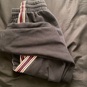 Black striped tna sweats size xxs